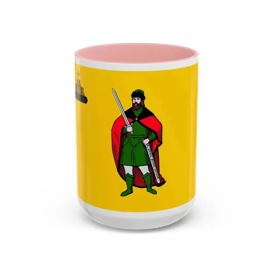 Flag of Ryazan Russia - Accent Coffee Mug 15oz Pink - Go Mug Yourself