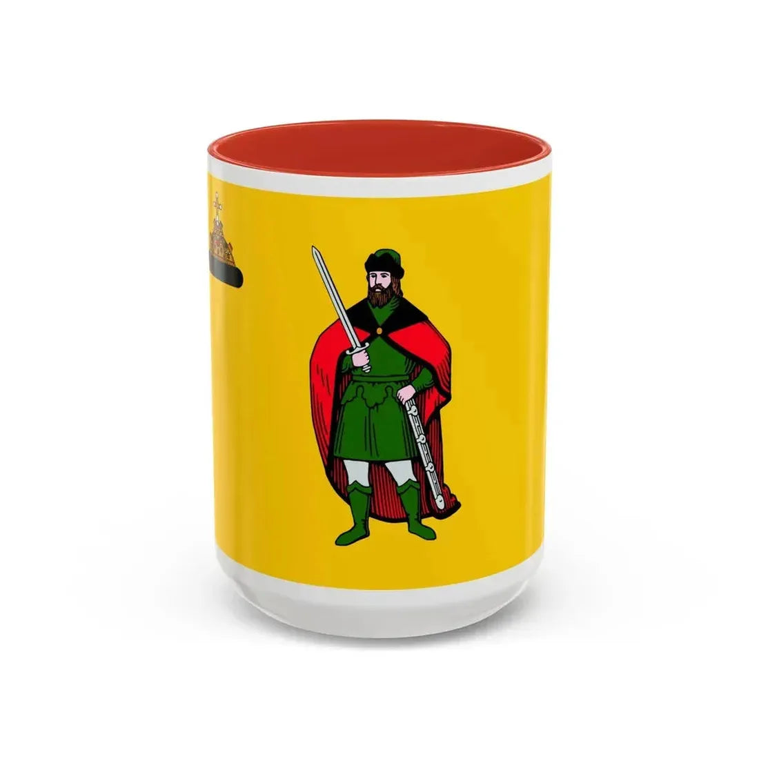 Flag of Ryazan Russia - Accent Coffee Mug 15oz Red - Go Mug Yourself
