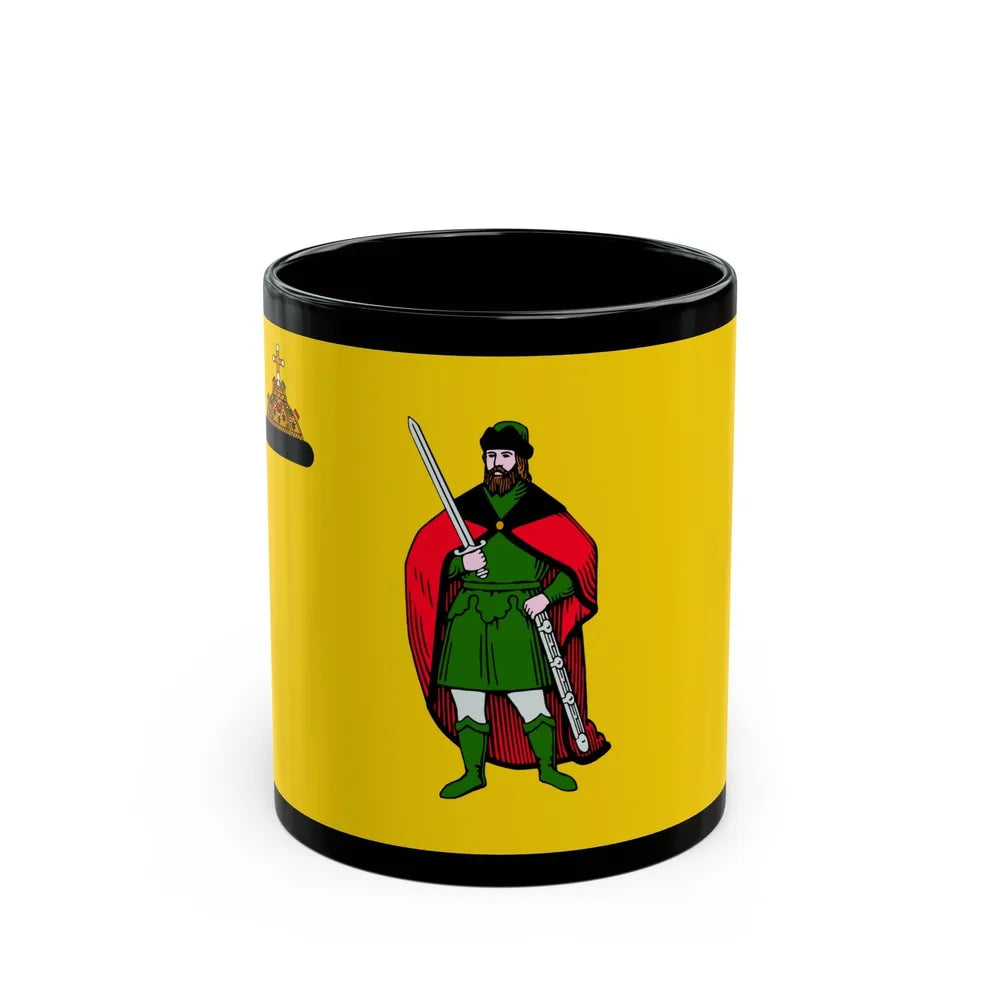 Flag of Ryazan Russia - Black Coffee Mug-11oz-Go Mug Yourself