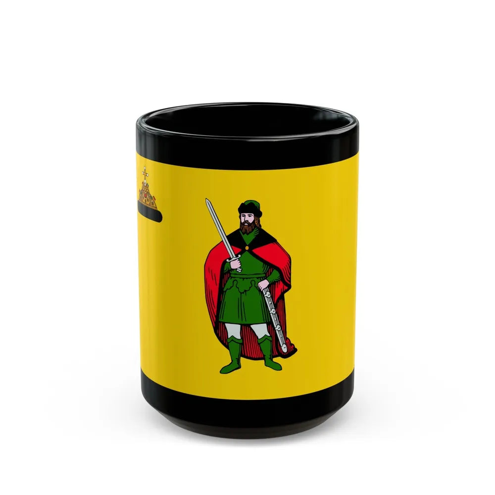 Flag of Ryazan Russia - Black Coffee Mug-15oz-Go Mug Yourself