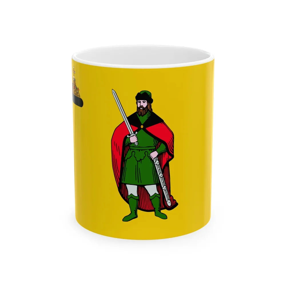 Flag of Ryazan Russia - White Coffee Mug-11oz-Go Mug Yourself