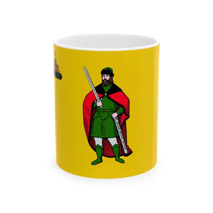 Flag of Ryazan Russia - White Coffee Mug-11oz-Go Mug Yourself