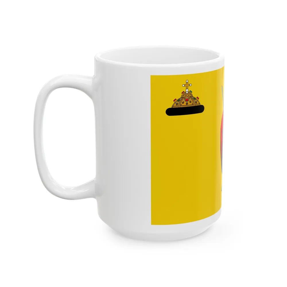 Flag of Ryazan Russia - White Coffee Mug-Go Mug Yourself