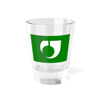 Flag of Ryuhoku Kumamoto 1974-2005 (Japan) Shot Glass 1.5oz 1.5oz - Go Mug Yourself