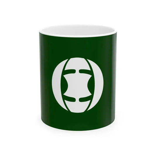 Flag of Ryuo Shiga (Japan) White Coffee Mug 11oz - Go Mug Yourself
