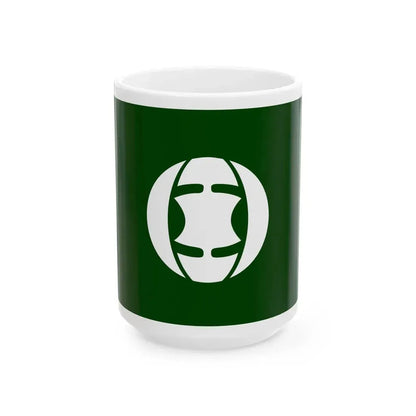 Flag of Ryuo Shiga (Japan) White Coffee Mug 15oz - Go Mug Yourself