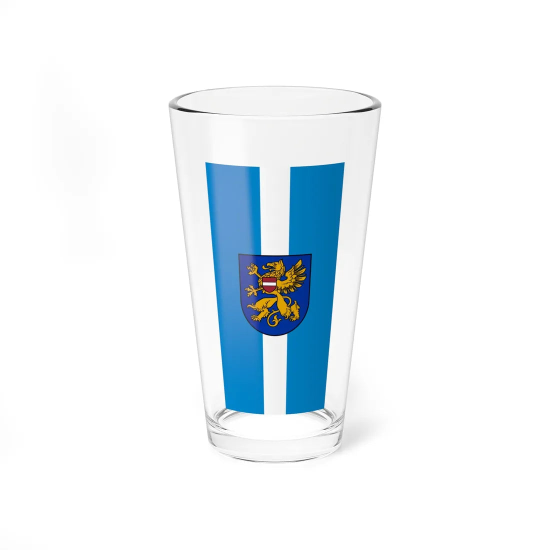 Flag of Rēzekne vertical (Latvia) Pint Glass 16oz 16oz - Go Mug Yourself