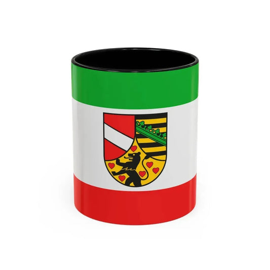 Flag of Saale Holzland Kreis Germany - Accent Coffee Mug 11oz Black - Go Mug Yourself