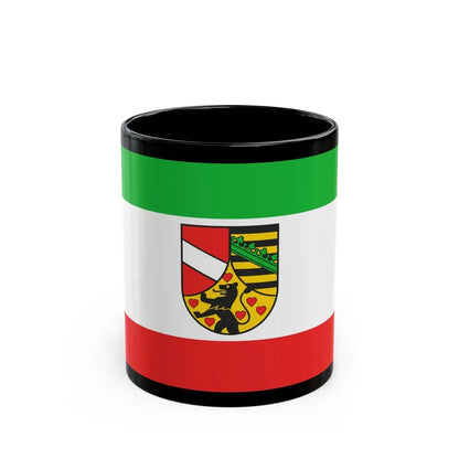 Flag of Saale Holzland Kreis Germany - Black Coffee Mug 11oz - Go Mug Yourself