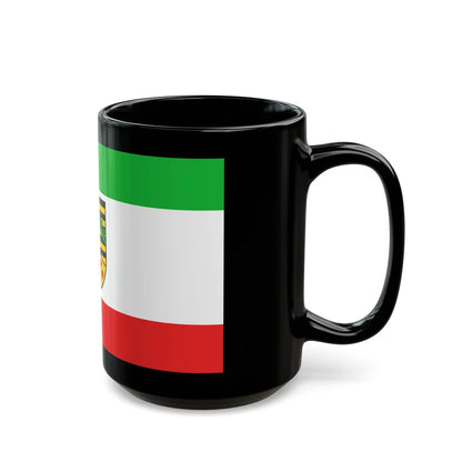 Flag of Saale Holzland Kreis Germany - Black Coffee Mug-Go Mug Yourself