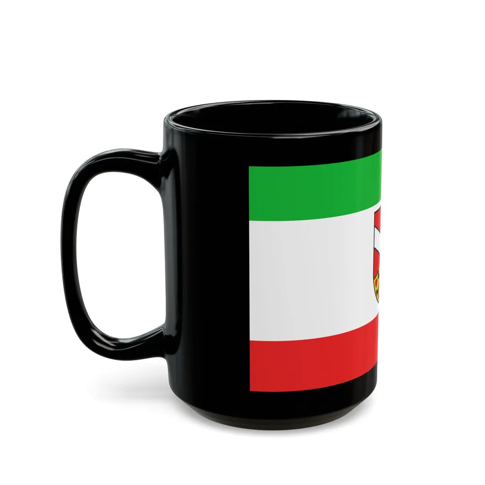 Flag of Saale Holzland Kreis Germany - Black Coffee Mug-Go Mug Yourself