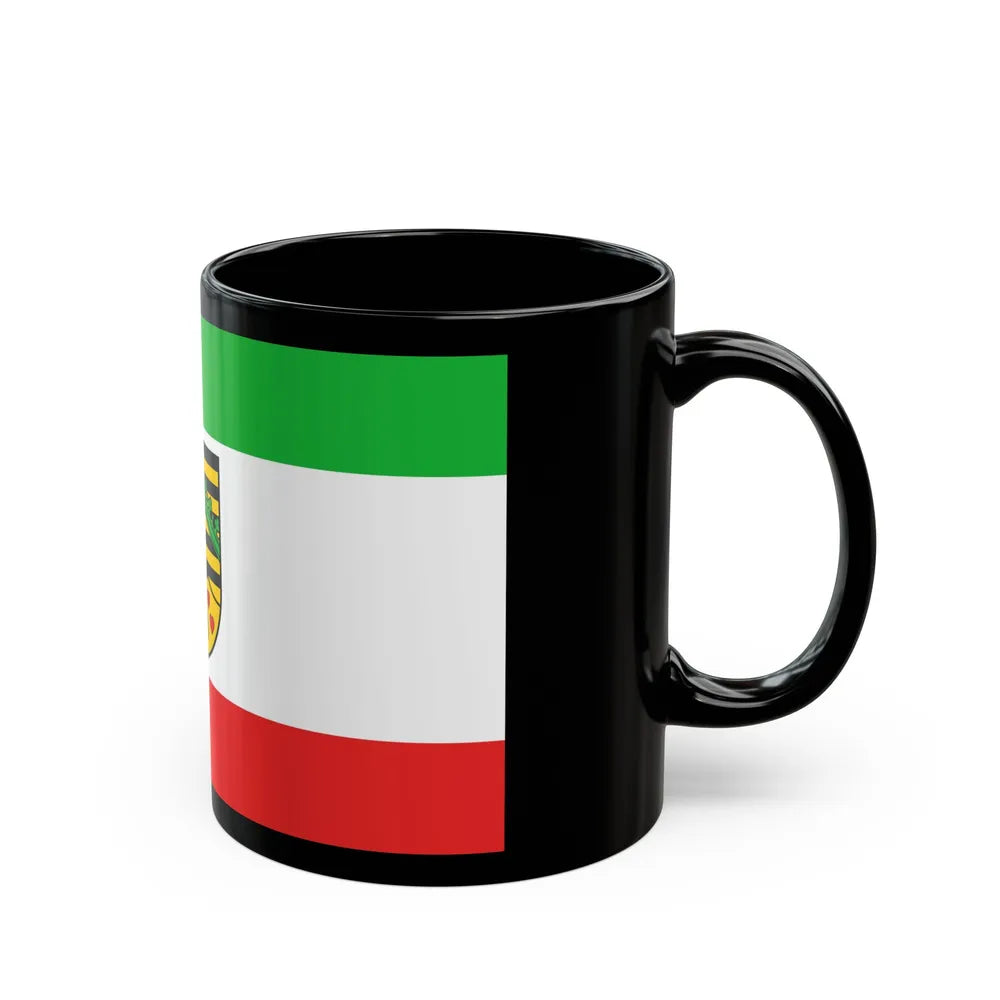 Flag of Saale Holzland Kreis Germany - Black Coffee Mug-Go Mug Yourself