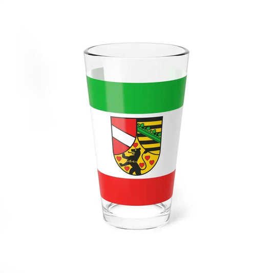 Flag of Saale Holzland Kreis Germany - Pint Glass 16oz 16oz - Go Mug Yourself