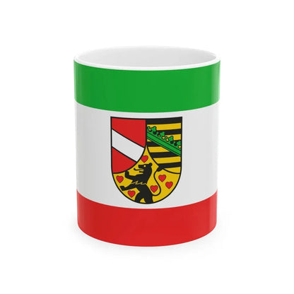 Flag of Saale Holzland Kreis Germany - White Coffee Mug 11oz - Go Mug Yourself