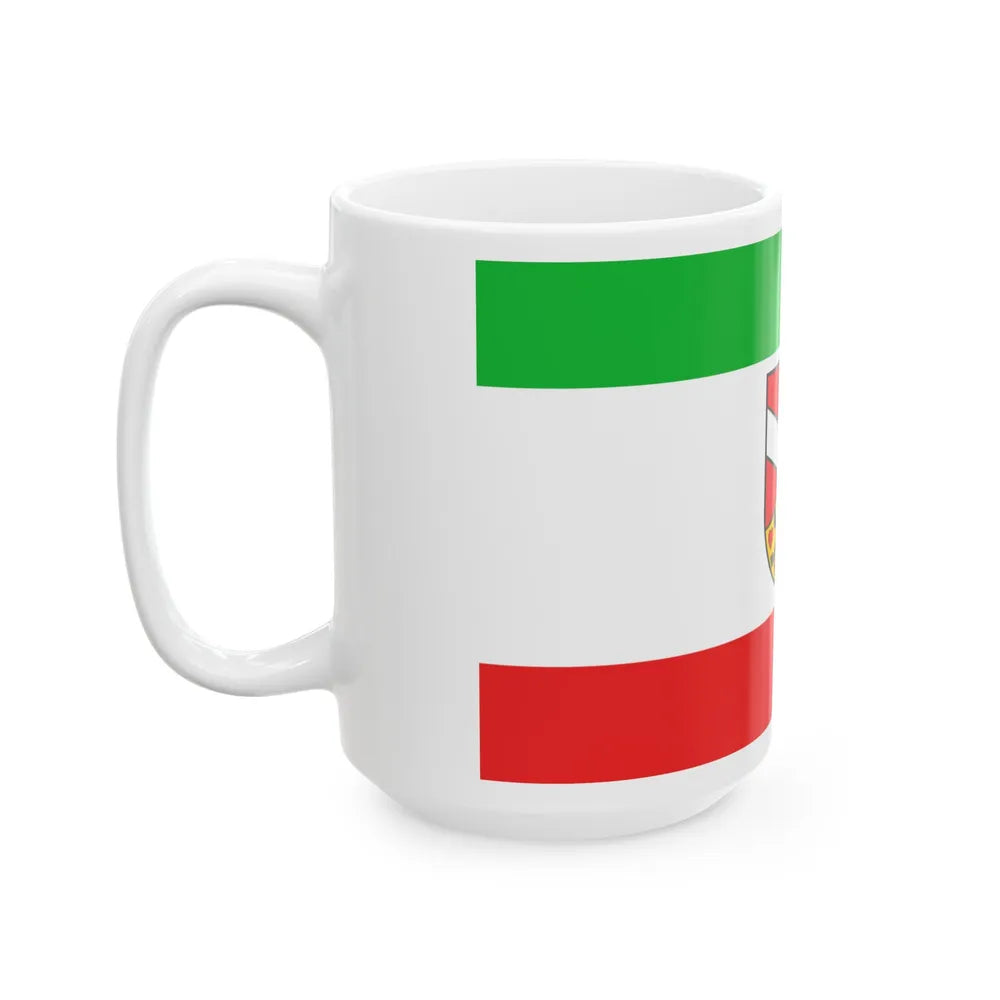 Flag of Saale Holzland Kreis Germany - White Coffee Mug-Go Mug Yourself