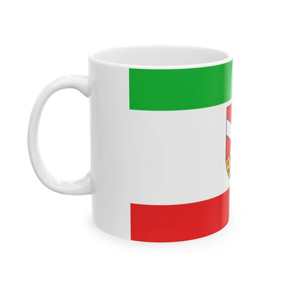 Flag of Saale Holzland Kreis Germany - White Coffee Mug-Go Mug Yourself