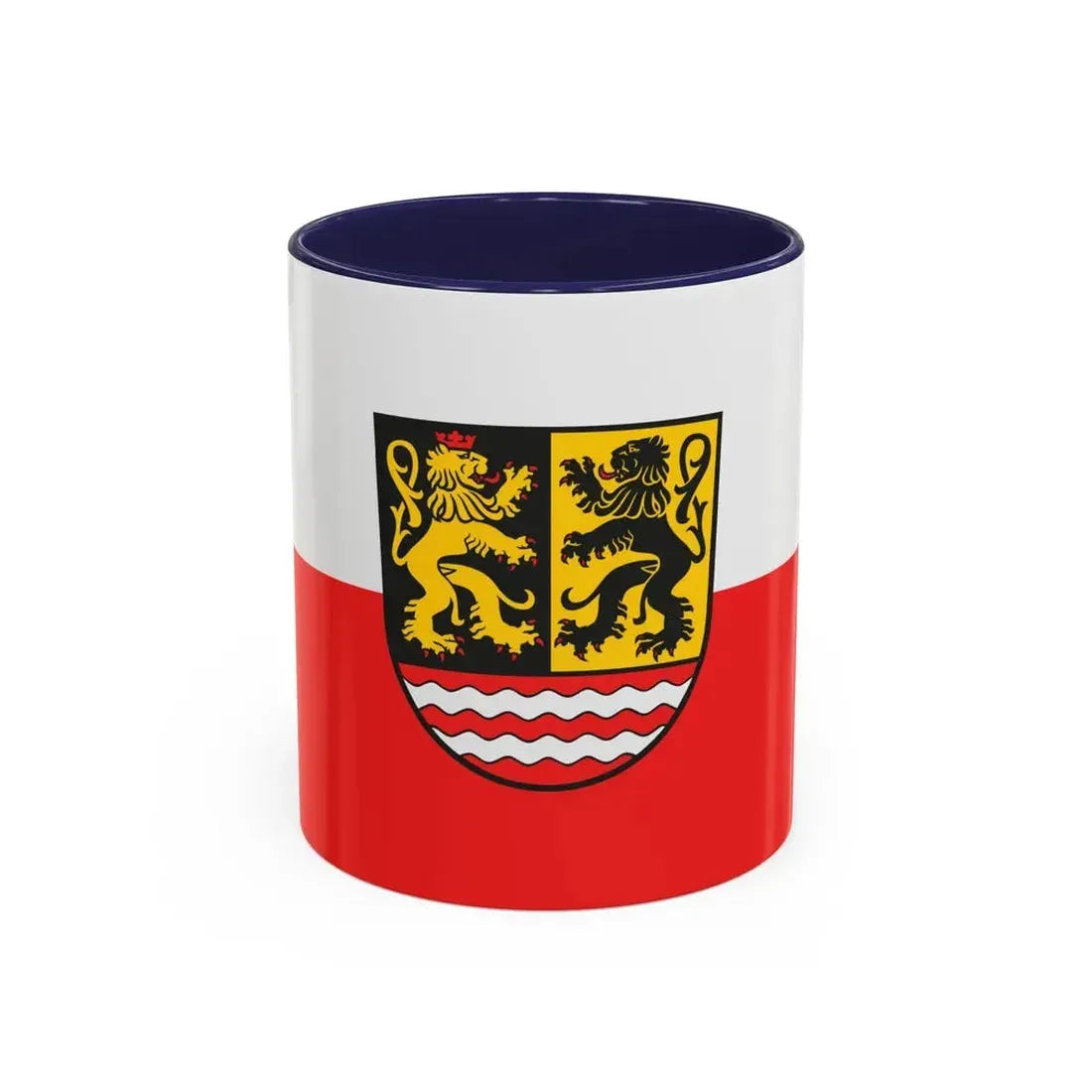 Flag of Saale Orla Kreis Germany - Accent Coffee Mug 11oz Navy - Go Mug Yourself