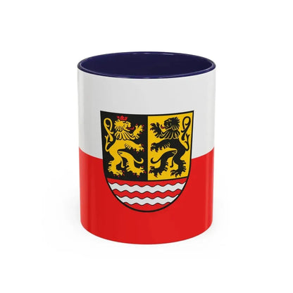 Flag of Saale Orla Kreis Germany - Accent Coffee Mug 11oz Navy - Go Mug Yourself