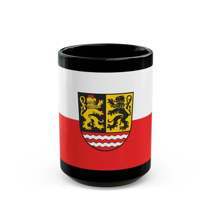Flag of Saale Orla Kreis Germany - Black Coffee Mug 15oz - Go Mug Yourself