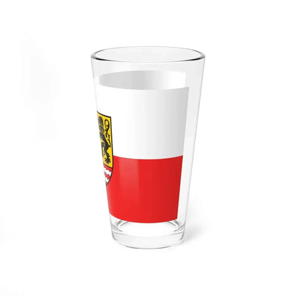 Flag of Saale Orla Kreis Germany - Pint Glass 16oz - Go Mug Yourself