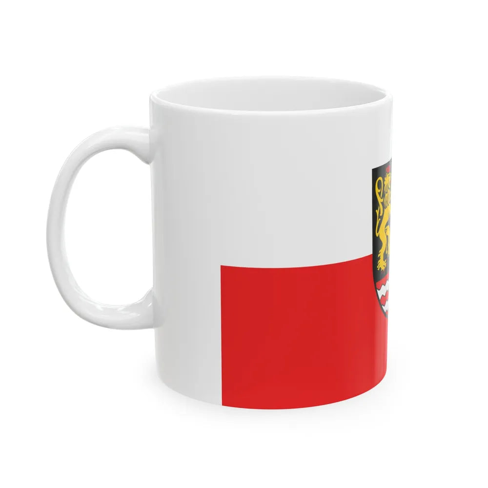 Flag of Saale Orla Kreis Germany - White Coffee Mug-Go Mug Yourself