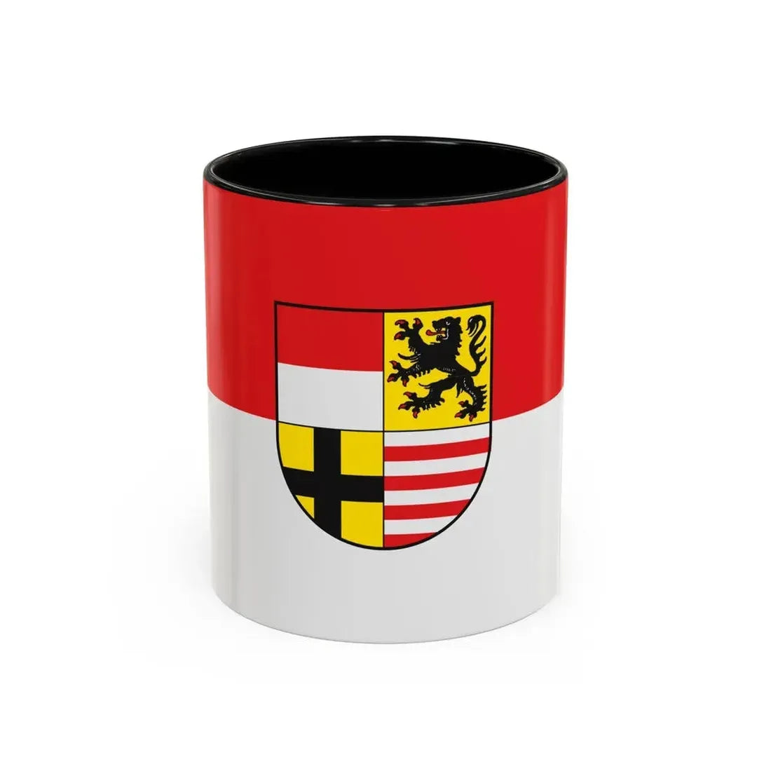 Flag of Saalekreis Germany - Accent Coffee Mug 11oz Black - Go Mug Yourself
