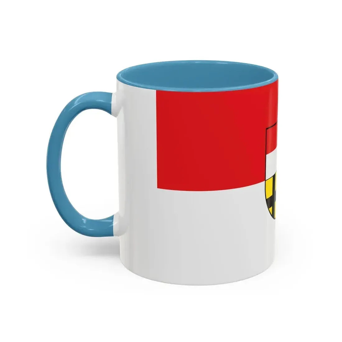 Flag of Saalekreis Germany - Accent Coffee Mug - Go Mug Yourself