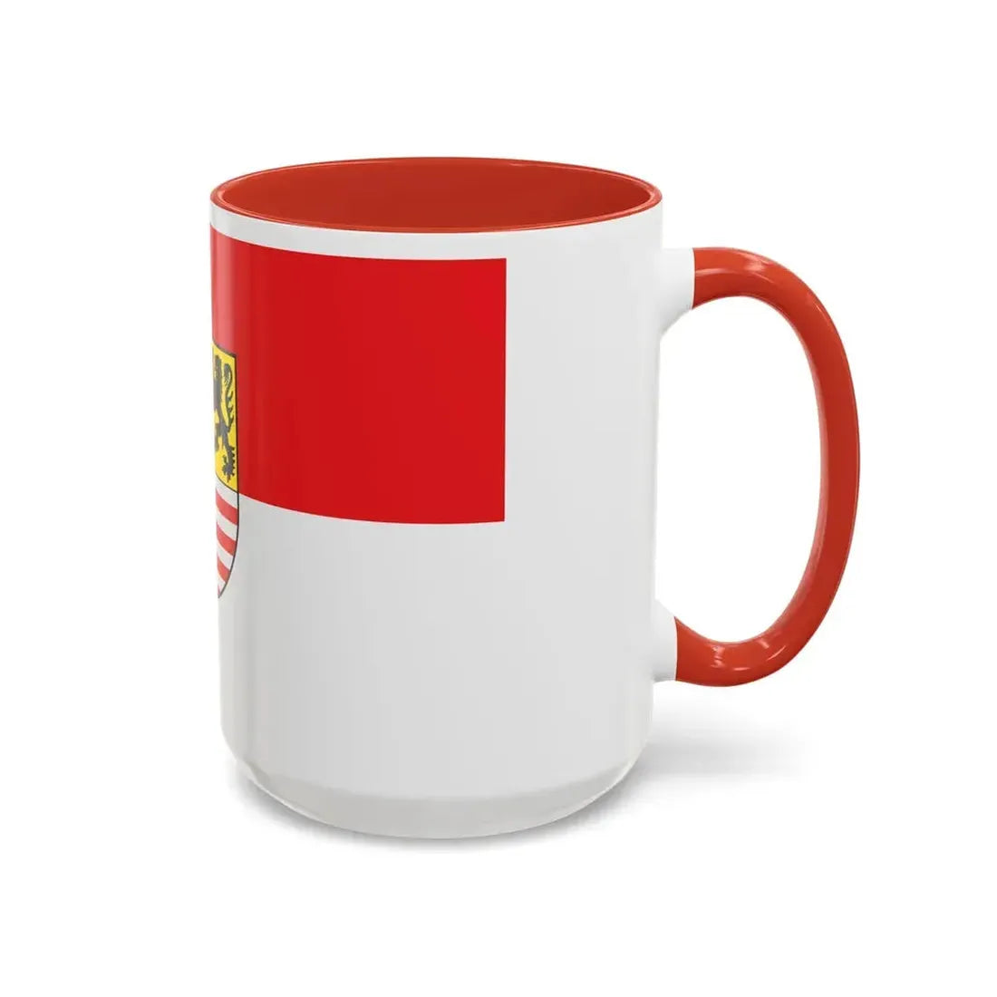 Flag of Saalekreis Germany - Accent Coffee Mug - Go Mug Yourself