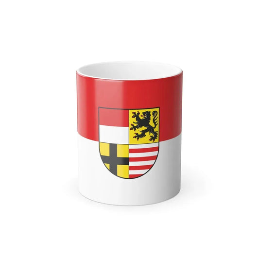 Flag of Saalekreis Germany - Color Changing Coffee Mug 11oz - Go Mug Yourself
