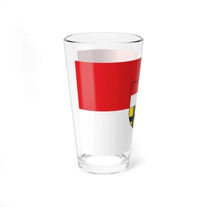 Flag of Saalekreis Germany - Pint Glass 16oz - Go Mug Yourself