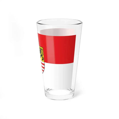 Flag of Saalekreis Germany - Pint Glass 16oz - Go Mug Yourself