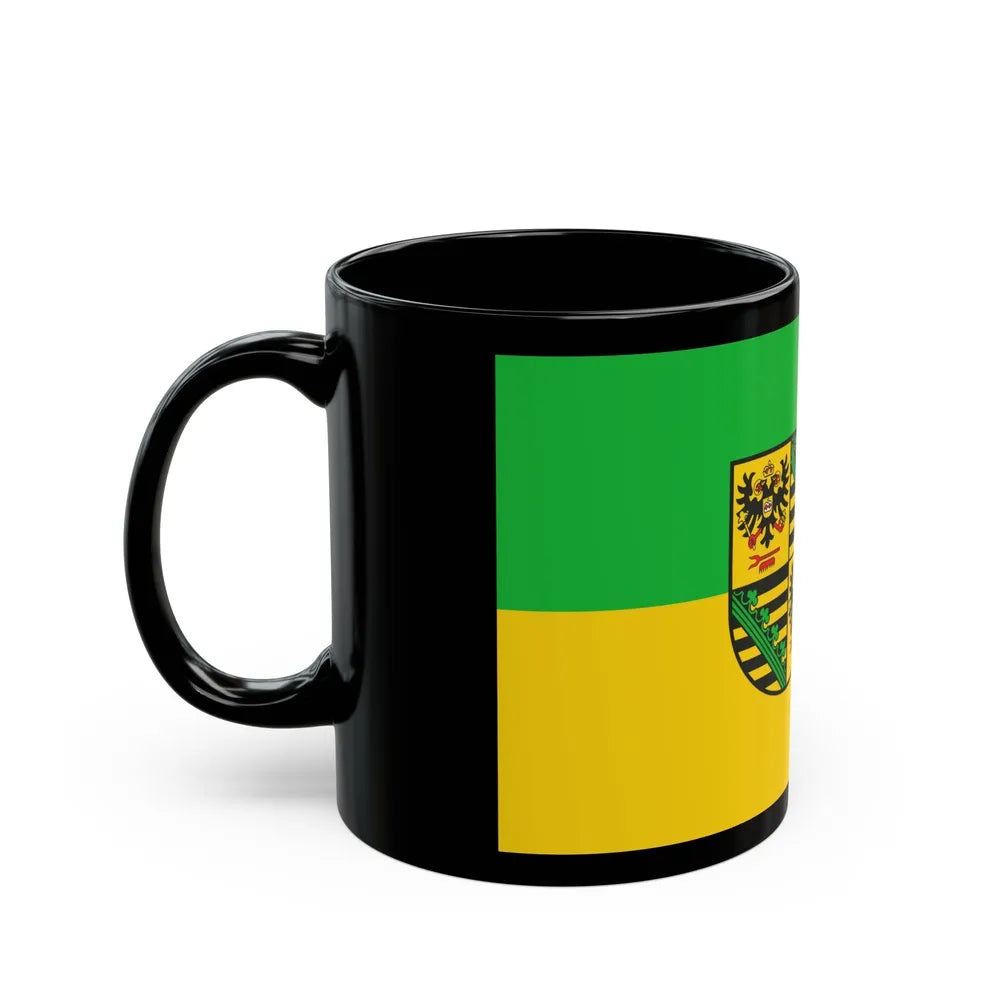 Flag of Saalfeld Rudolstadt Germany - Black Coffee Mug-Go Mug Yourself