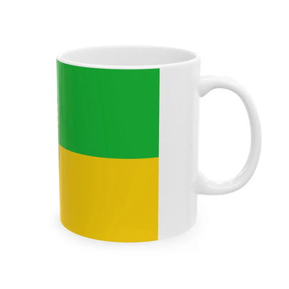 Flag of Saalfeld Rudolstadt Germany - White Coffee Mug-Go Mug Yourself