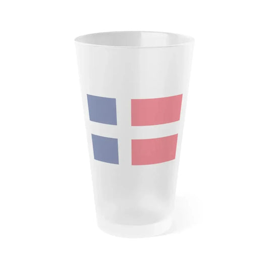 Flag of Saar Protectorate Germany - Frosted Pint Glass 16oz 16oz Frosted - Go Mug Yourself