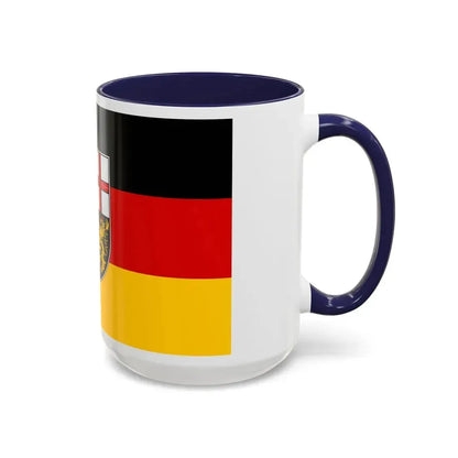 Flag of Saarland Germany - Accent Coffee Mug - Go Mug Yourself