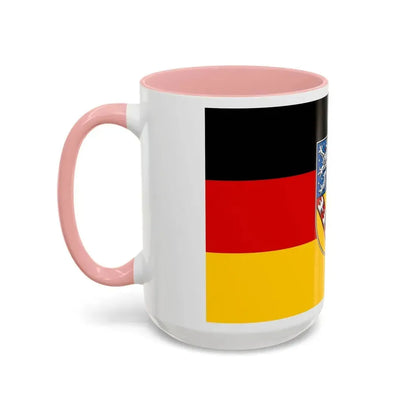 Flag of Saarland Germany - Accent Coffee Mug - Go Mug Yourself
