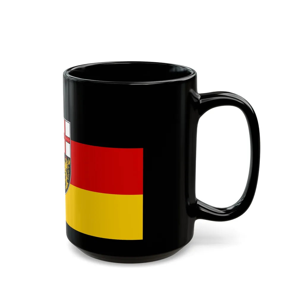 Flag of Saarland Germany - Black Coffee Mug-Go Mug Yourself