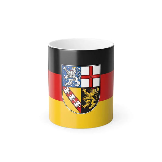 Flag of Saarland Germany - Color Changing Coffee Mug 11oz - Go Mug Yourself