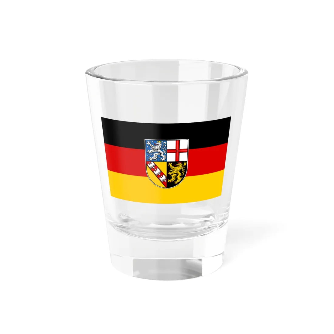 Flag of Saarland (Germany) Shot Glass 1.5oz 1.5oz - Go Mug Yourself