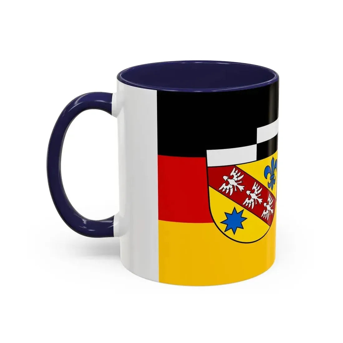 Flag of Saarlouis Germany - Accent Coffee Mug - Go Mug Yourself