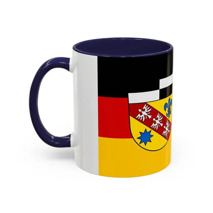 Flag of Saarlouis Germany - Accent Coffee Mug - Go Mug Yourself