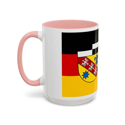 Flag of Saarlouis Germany - Accent Coffee Mug - Go Mug Yourself