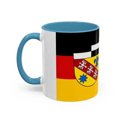 Flag of Saarlouis Germany - Accent Coffee Mug - Go Mug Yourself