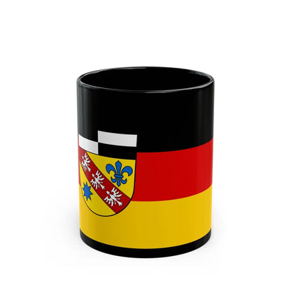 Flag of Saarlouis Germany - Black Coffee Mug-11oz-Go Mug Yourself