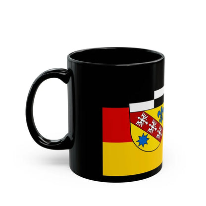 Flag of Saarlouis Germany - Black Coffee Mug-Go Mug Yourself