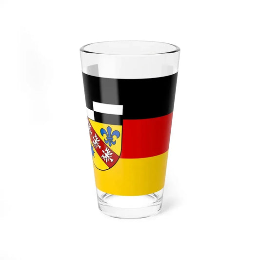 Flag of Saarlouis Germany - Pint Glass 16oz 16oz - Go Mug Yourself