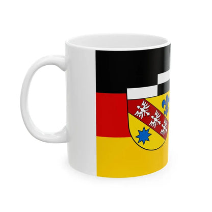 Flag of Saarlouis Germany - White Coffee Mug - Go Mug Yourself