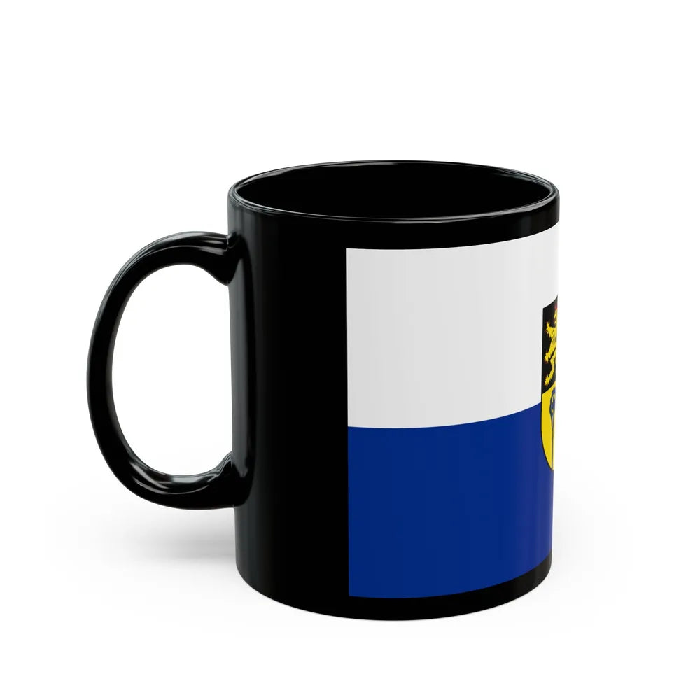 Flag of Saarpfalz Kreis Germany - Black Coffee Mug-Go Mug Yourself