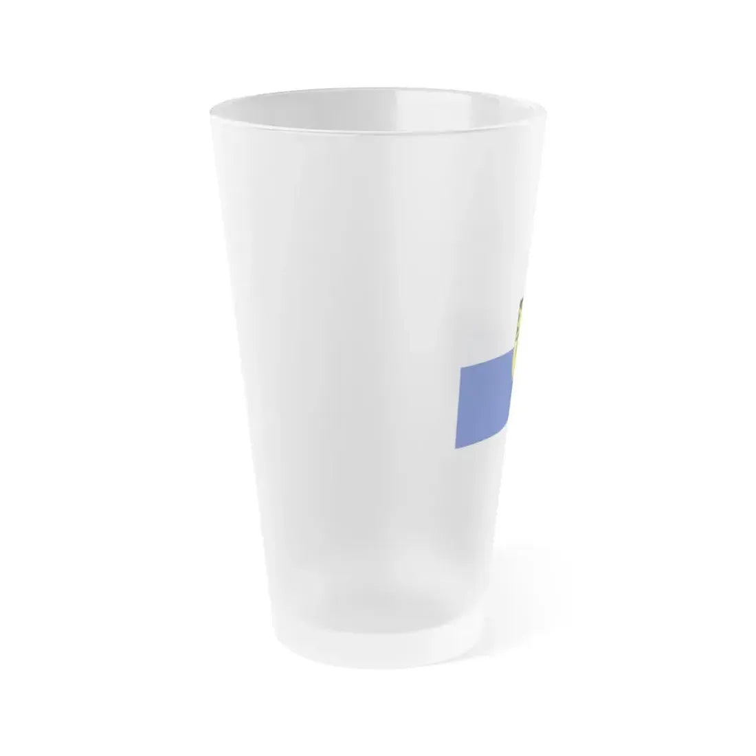 Flag of Saarpfalz Kreis Germany - Frosted Pint Glass 16oz - Go Mug Yourself