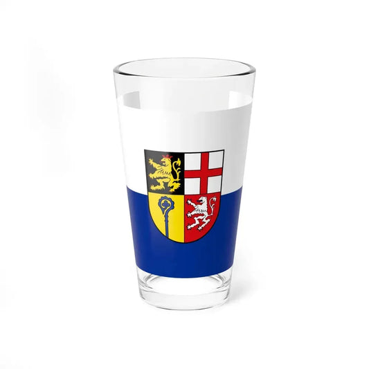 Flag of Saarpfalz Kreis Germany - Pint Glass 16oz 16oz - Go Mug Yourself
